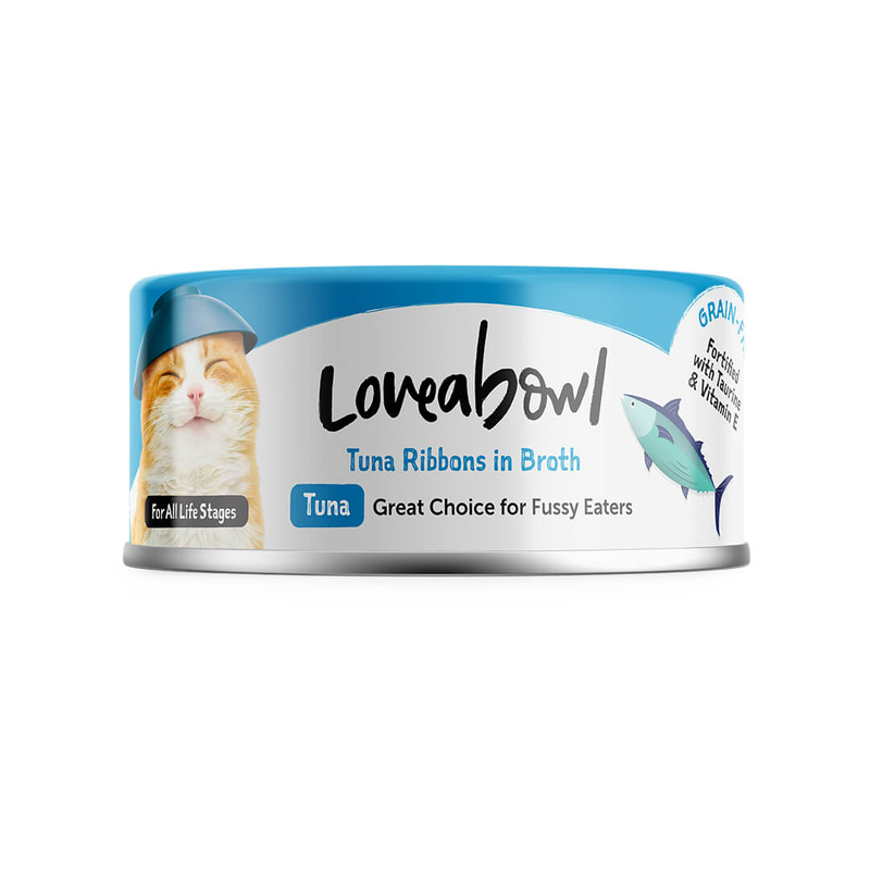 [Loveabowl-貓罐]天然無穀絲滑香香魚｜優質吞拿魚｜Tuna｜70g｜(湯汁肉絲)