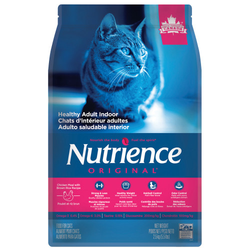 [Nutrience-貓糧]Original經典系列｜去毛球及除臭室內成貓配方｜雞肉+糙米｜(特惠裝5.5lb*2包)｜(代訂)