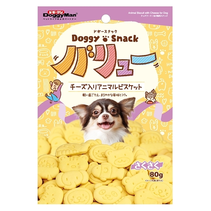 [Doggyman-狗餅]芝士味動物餅｜80g