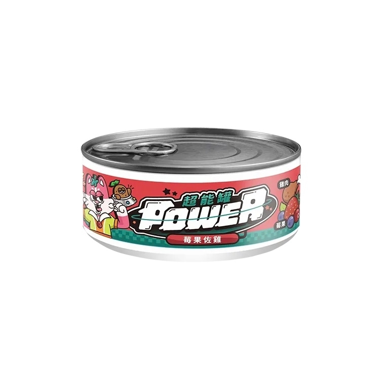 [Couch Potato-貓罐]Power 超能主食罐｜雞肉X莓果(莓果佐雞)｜泌尿保健｜80g｜(肉泥/主食)｜台灣製