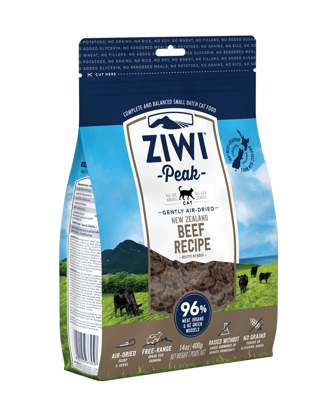 [ZiwiPeak-貓糧]風乾肉片糧｜牛肉配方｜400g