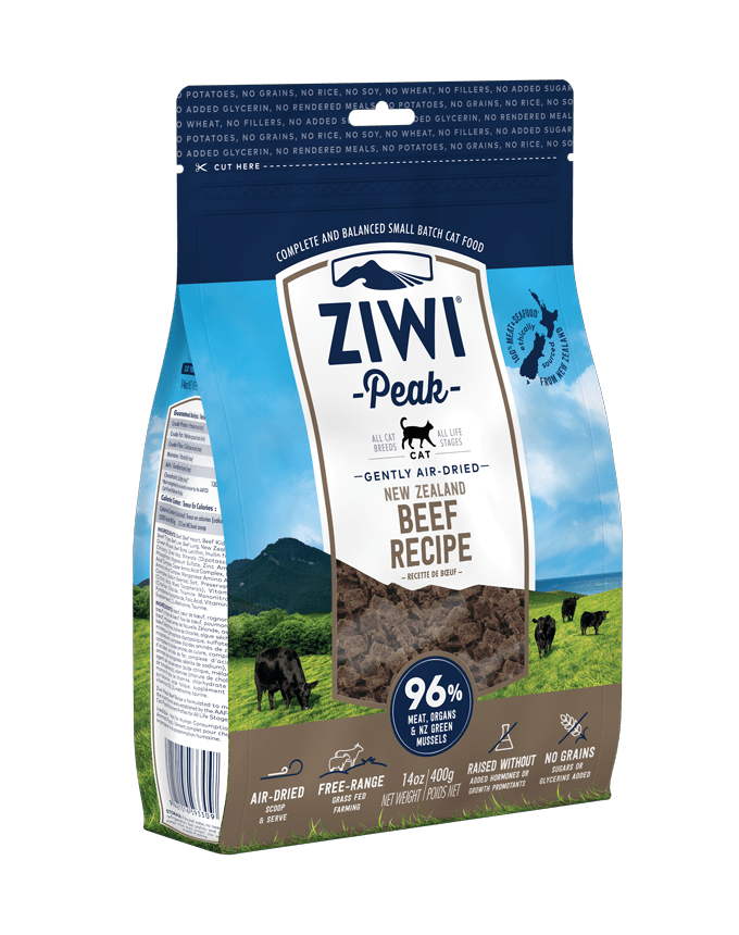 [ZiwiPeak-貓糧]風乾肉片糧｜牛肉配方｜1kg