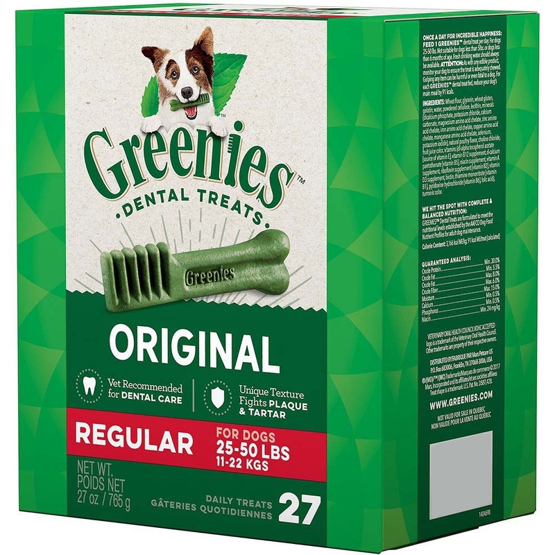 [Greenies-狗用]Regular(標準)潔齒骨｜27oz｜27支｜盒裝