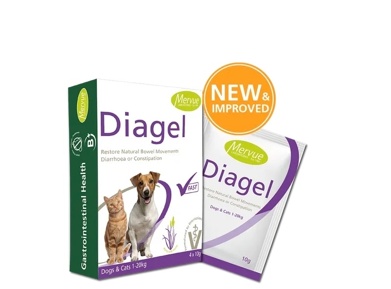 [Mervue]Diagel｜濃縮腸道調節劑(貓狗)｜(止痾/便秘)｜原盒10g*4包｜(食用粉末)