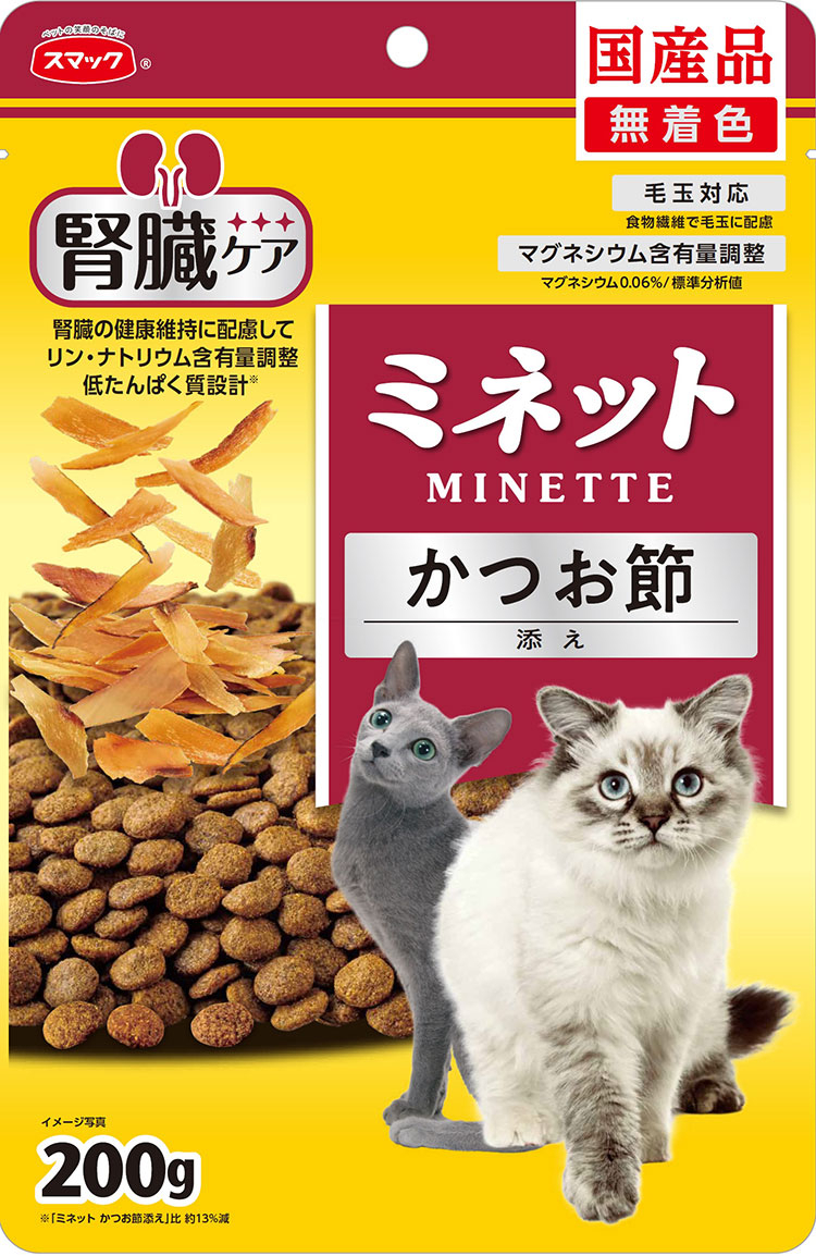 [Smack日之味]Minette｜護腎去毛球潔齒貓餅｜添加鰹魚片｜200g｜日本製