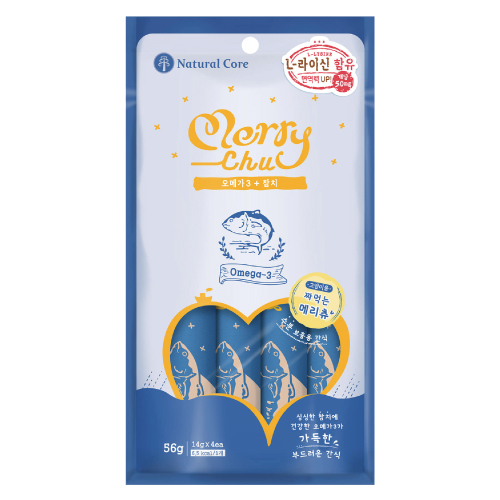 [Natural Core]Merrychu｜肉泥唧唧醬｜吞拿魚+Omega 3｜14g x 4支