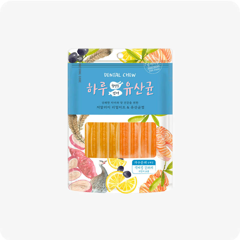 [Natural Core]骨膠原潔齒條｜火雞x三文魚｜12支｜韓國製