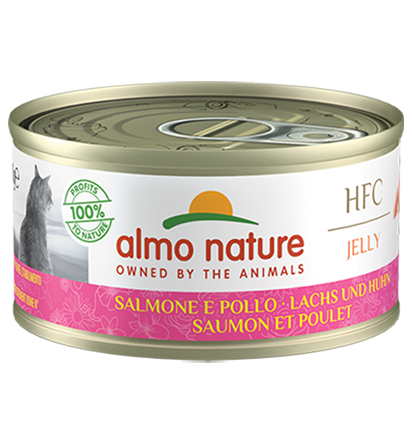 [Almo Nature] HFC Jelly系列｜三文魚+雞肉｜Salmon and Chicken｜(啫喱肉絲)｜70g