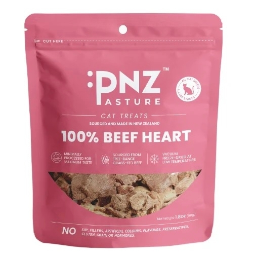 [PNZ PASTURE 牧場滋味]100%凍乾牛心(貓用)｜Beef Heart｜85g｜紐西蘭製