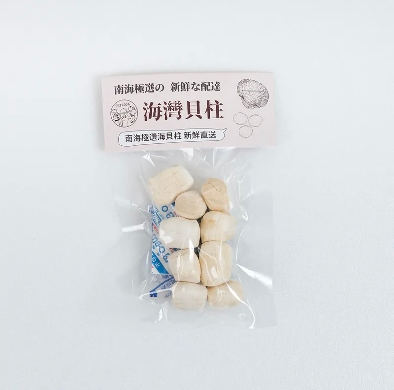 [Petcook派庫]天然凍乾零食(貓狗)｜海灣貝柱｜南海極鮮貝柱｜6g｜台灣製