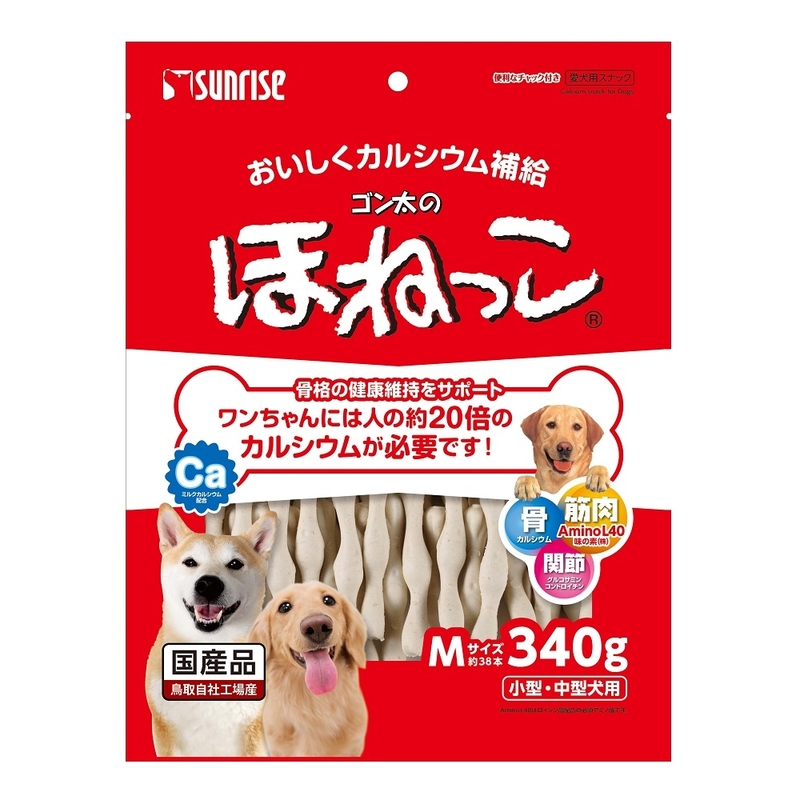 [Sunrise-狗小食]牛奶味加鈣強骨護關節潔齒骨｜M碼｜340g