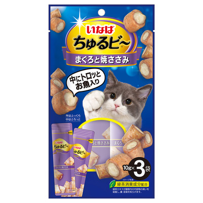 [Ciao-夾心肉粒]雞肉+吞拿魚+鰹魚｜10g*3pcs｜(Qsc-272)