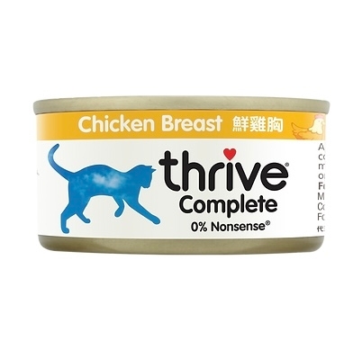 [Thrive-貓罐]整全膳食主食罐｜雞胸肉｜(肉絲/主食)｜75g