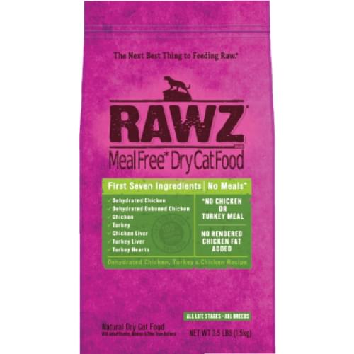 [RAWZ-貓糧]高肉無穀無肉粉｜脫水雞肉、火雞肉、雞肉配方｜全貓｜3.5lb