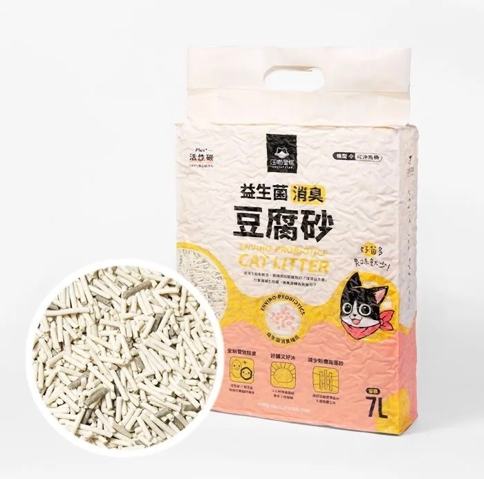 [汪喵星球]益生菌消臭豆腐砂｜原味｜(條型)｜6L
