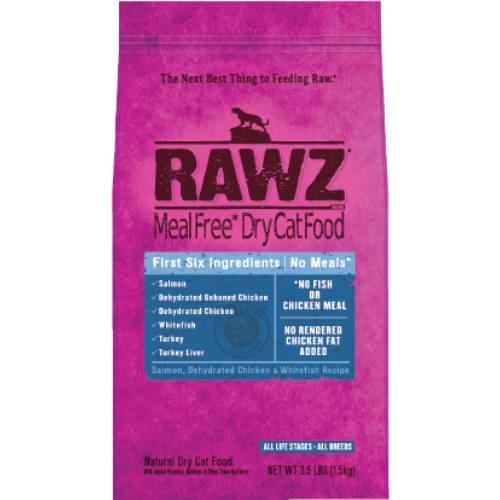 [RAWZ-貓糧]高肉無穀無肉粉｜三文魚、脫水雞肉及白魚配方｜全貓｜3.5lb