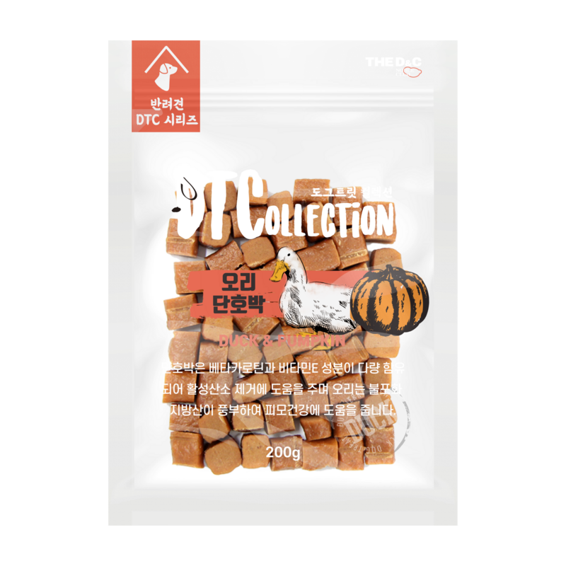 [The Dog-狗小食]DTCollection系列｜鴨肉南瓜粒｜200g｜韓國製