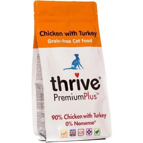 [Thrive-貓糧]PremiumPlus｜90%無激素鮮火雞｜無穀物乾糧｜3.3lb