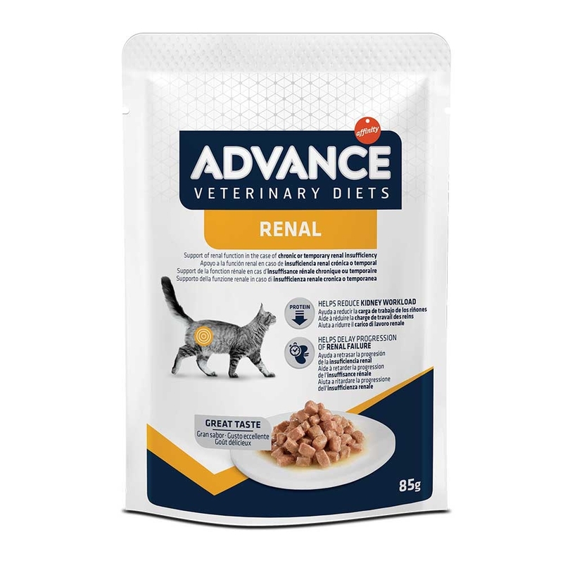 [ADVANCE]處方貓濕包｜腎臟專用｜Renal｜85g｜(濃湯肉粒/主食)