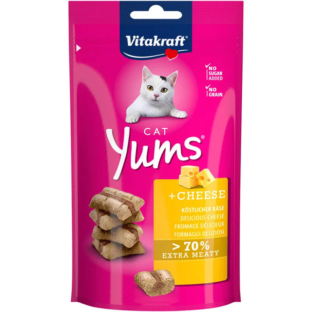 [Vitakraft-貓小食]Cat Yums夾心肉粒｜芝士｜40g｜(德國製)