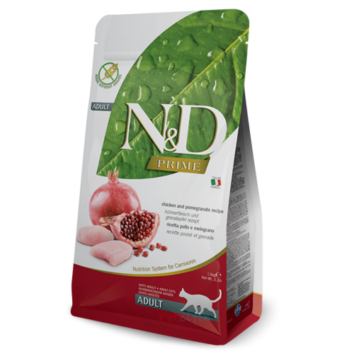 [N&D]Prime Formula頂級無穀物系列｜成貓｜雞肉 &石榴｜Adult｜Chicken & Pomegranate｜10kg｜意大利製｜(代訂)