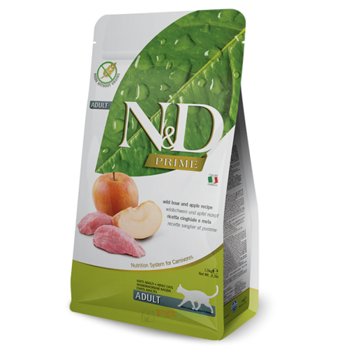 [N&D]Prime Formula頂級無穀物系列｜成貓｜野豬&蘋果｜Adult｜Boar & Apple｜1.5kg｜意大利製