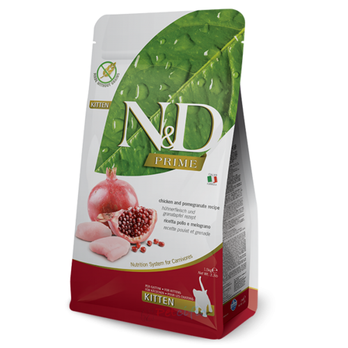 [N&D]Prime Formula頂級無穀物系列｜幼貓｜雞肉 &石榴｜Kitten｜Chicken & Pomegranate｜1.5kg｜意大利製