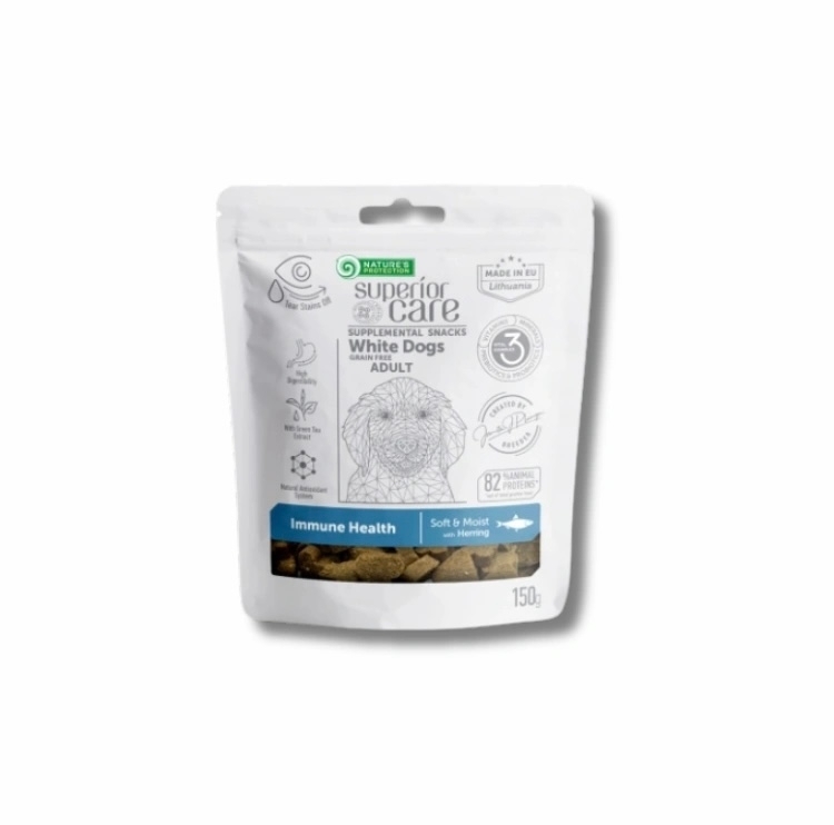 [Nature’s Protection]狗用｜去淚痕肉粒小食｜免疫健康｜鯡魚｜150g