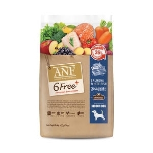 [ANF-狗糧]6 Free Plus｜天然防敏感｜三文魚+白身魚｜(全犬)｜5.6kg(400g*14包)｜(代訂)
