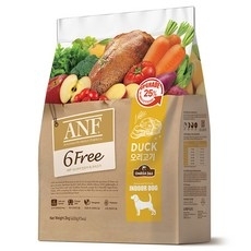 [ANF-狗糧]6 Free S｜天然防敏感｜鴨肉配方｜(全犬)｜【特別夾袋裝】7.2kg (2.4kg*3包)