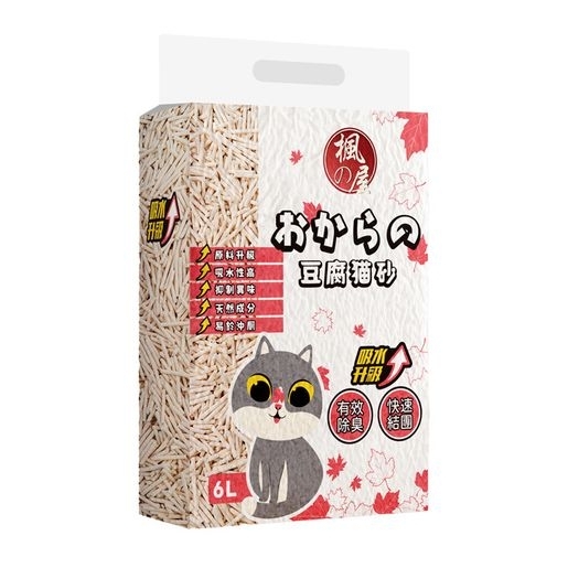 [楓之屋]Maple｜2.0mm豆腐貓砂｜奶香味｜6L