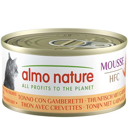 [Almo-貓罐]HFC Mousse系列｜吞拿魚x鮮蝦｜Tuna with Shrimps｜70g｜(慕絲) 