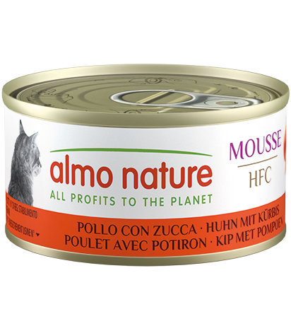 [Almo-貓罐]HFC Mousse系列｜雞肉x南瓜｜Chicken with Pumpkin｜70g｜(慕絲) 