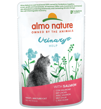 [Almo-貓濕包]Functional Urinary Help｜尿道護理鮮包｜三文魚｜70g｜(肉汁肉粒/主食) (法國製)
