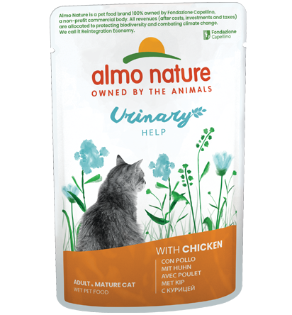 [Almo-貓濕包]Functional Urinary Help｜尿道護理鮮包｜雞肉｜70g｜(肉汁肉粒/主食) (法國製)