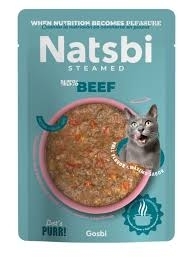 [Natsbi]Steamed蒸煮主食營養濕包(貓)｜牛肉配方｜Beef｜ 80g｜(肉醬/主食)｜西班牙製