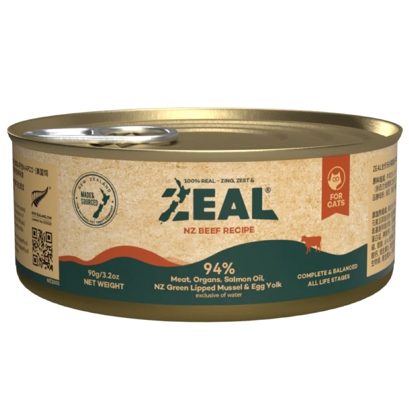 [Zeal]無穀物鮮肉罐(貓)｜牛肉｜Beef｜90g｜(肉醬/主食)｜紐西蘭製｜(NP125)