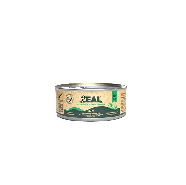 [Zeal]無穀物鮮肉罐(貓)｜雞肉x皇帝三文魚｜Chicken & King Salmon｜90g｜(肉醬/主食)｜紐西蘭製｜(NP128)