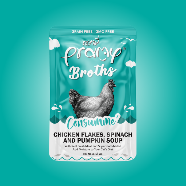 [Pramy]Broths｜無穀物營養湯包｜吞拿魚清湯 + 菠菜南瓜 + 膠原蛋白｜40g