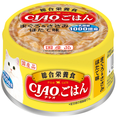 [CIAO-貓罐]綜合營養｜乳酸菌1000億｜吞拿魚+雞肉+扇貝｜85g｜(A-252)｜日本製