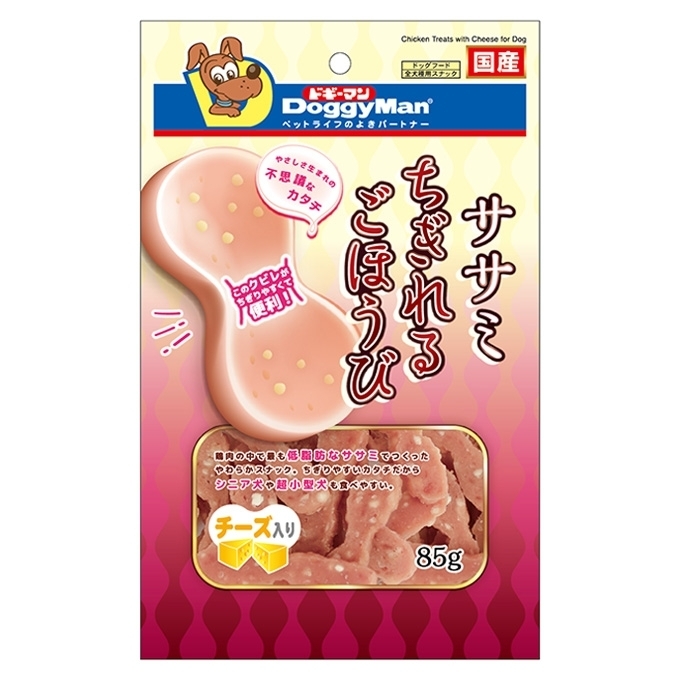 [Doggyman-狗小食]8字型芝士雞肉片｜85g｜日本製