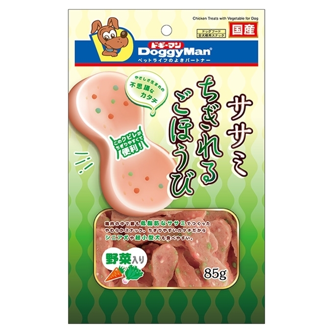 [Doggyman-狗小食]8字型野菜雞肉片｜85g｜日本製