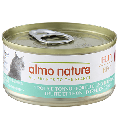 [Almo Nature]HFC Jelly系列｜鱒魚x吞拿魚｜Trout and Tuna｜70g｜(啫喱肉絲)