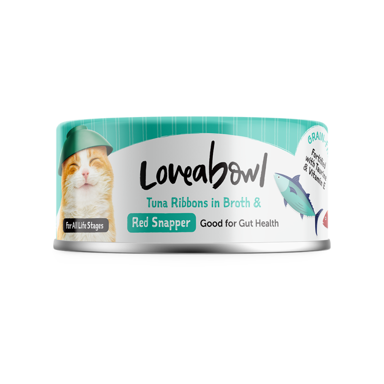 [Loveabowl-貓罐]天然無穀絲滑香香魚｜吞拿魚+紅鯛魚｜Tuna with Red Snapper｜70g｜(湯汁肉絲)