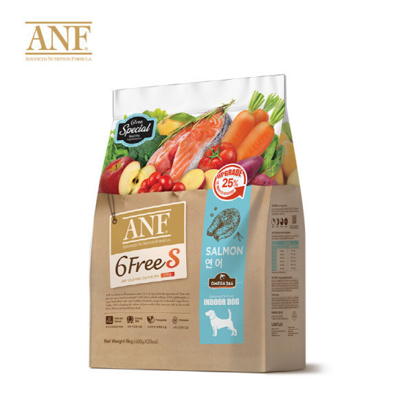 [ANF-狗糧]6 Free S｜天然防敏感｜三文魚配方｜(全犬)｜【特別夾袋裝】7.2kg (2.4kg*3包)｜(代訂)
