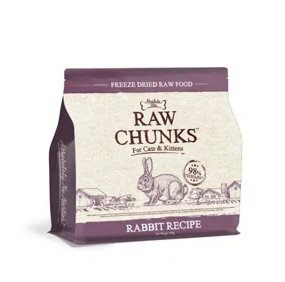 [Absolute Bites]Raw Chunks凍乾鮮肉粒糧(貓)｜兔肉配方｜Rabbit Recipe｜280g