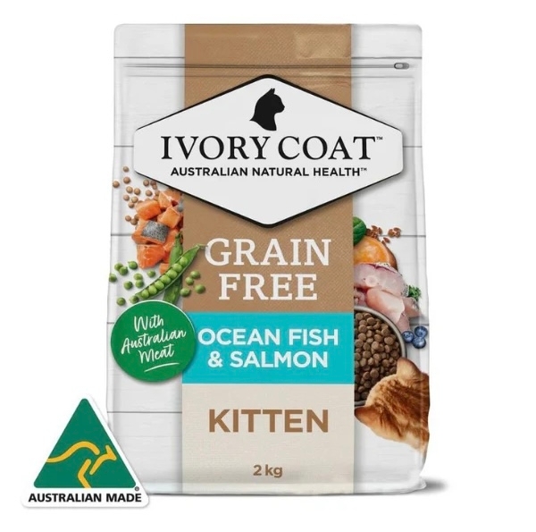[IVORY COAT]天然無穀貓糧｜幼貓｜深海魚&三文魚配方｜2kg｜(澳洲製)｜(代訂)