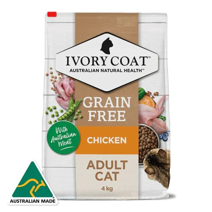 [IVORY COAT]天然無穀貓糧｜成貓｜雞肉亞麻籽配方｜2kg｜(澳洲製)｜(代訂)