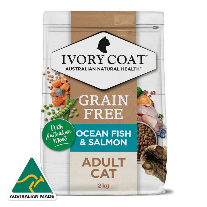 [IVORY COAT]天然無穀貓糧｜成貓｜深海魚&三文魚配方｜2kg｜(澳洲製)｜(代訂)
