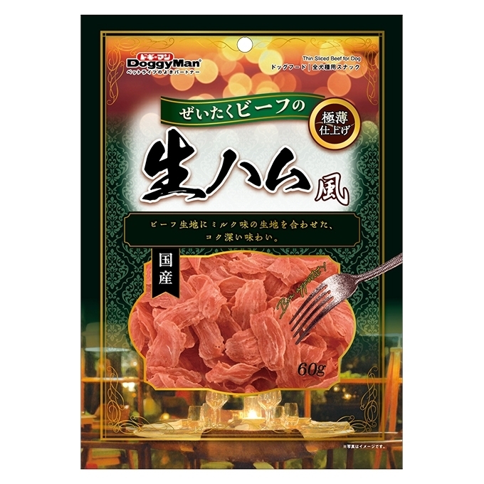 [Doggyman-狗小食]雪花雞肉+牛肉薄切片｜60g｜日本製
